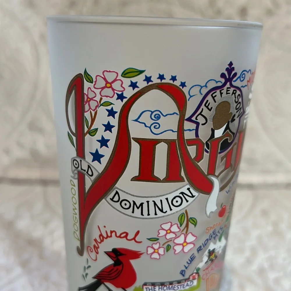 Virginia Drinking Glass, set of‎ two